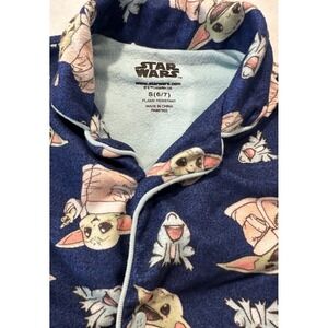 Baby Yoda Boys Pajamas Star Wars Size S (6/7) Mandalorian Button Shirt‎ & Pants
